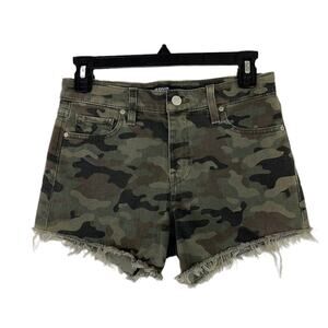 Hudson shorts green camo Gemma cutoff